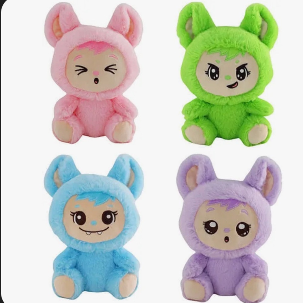 NWT Lababies plush pink
8inch💖💚🩵💜